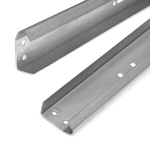 Vertical Tracks Pair 8' - Garage Door Hardware Component Set